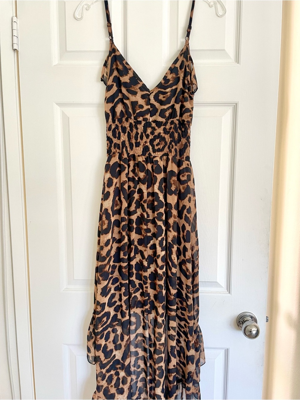 Love Haight Leopard Print High Low Dress